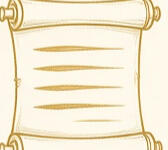 Perkamentrol als illustratie voor Het Gedicht (The Poem)
